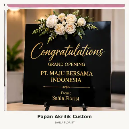 Papan Bunga Akrilik Rembang